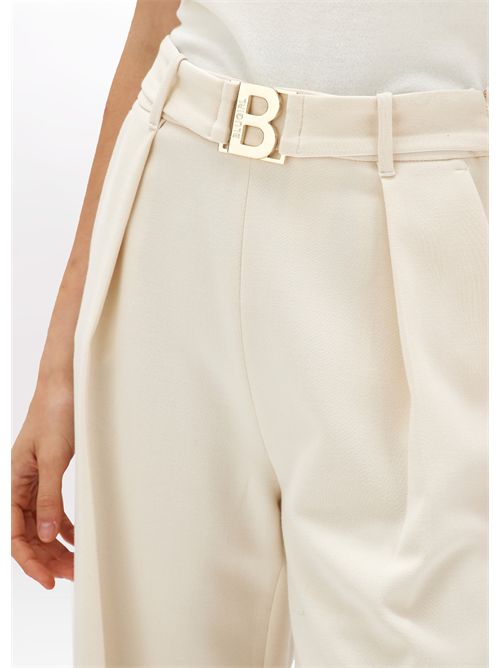 pantalone donna crema BLUGIRL BLUMARINE | RF4062T3190/10110